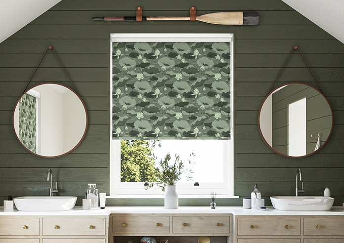 Lotus, Green Tea - Roller Blind - Image 3